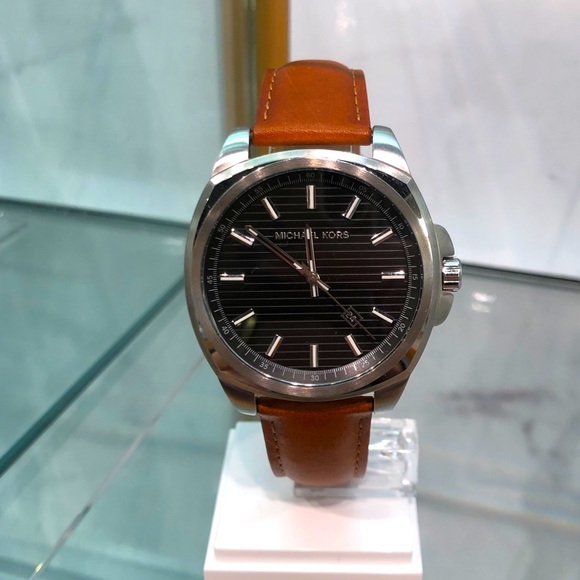 Michael Kors Men´s Bryson Brown Leather Watch 42MM
